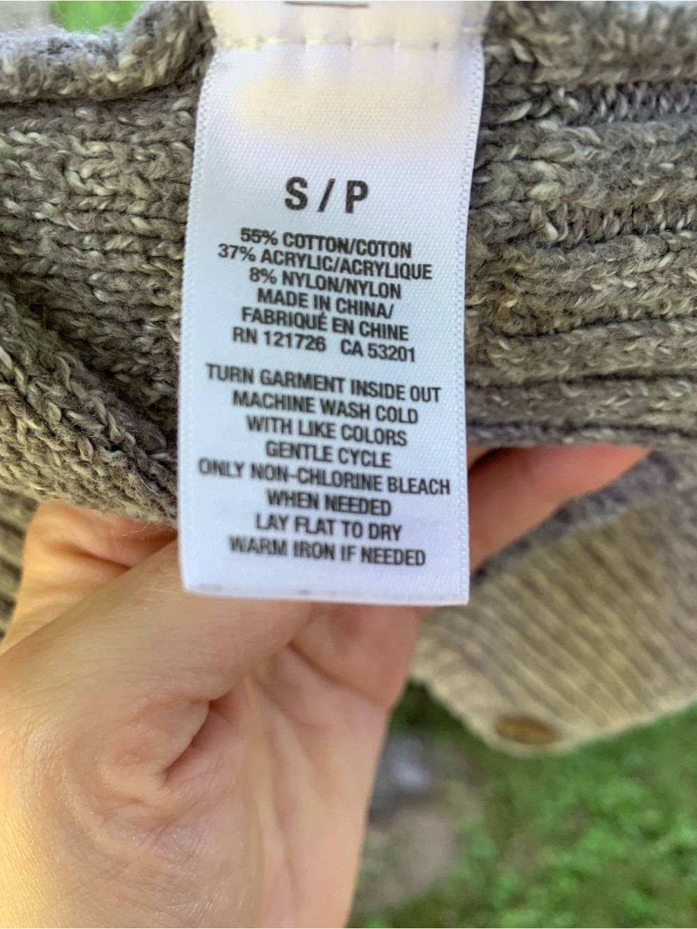 Aeropostale Gray Cable-Knit Button Cardigan - Picture 3 of 3